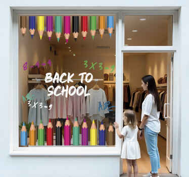 Colorful pencils wall sticker - TenStickers