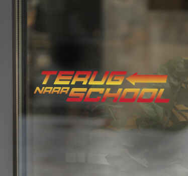 Futuristische terug naar school feestdagen sticker - TenStickers