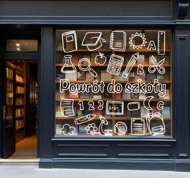 Naklejka na ścianę inne wydarzenia rzeczy na powrót do szkoły - TenStickers