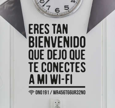 Vinilos para salón conexión WiFi - TenVinilo