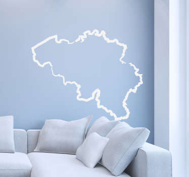 Muursticker België land - TenStickers