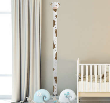 Ko wallsticker højdemåler - TenStickers