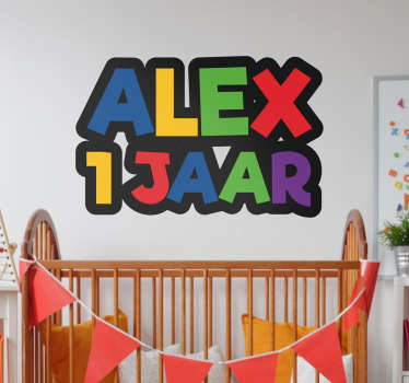 Naamsticker leeftijd - TenStickers