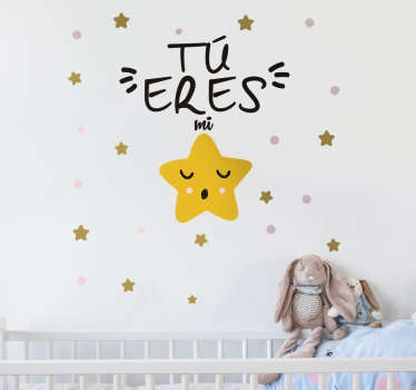 Vinilo decorativo tú eres mi estrella - TenVinilo