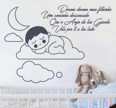 Vinil dorme meu filhinho - TenStickers