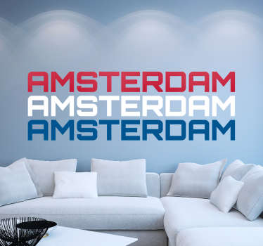 Sticker Amsterdam colors - TenStickers