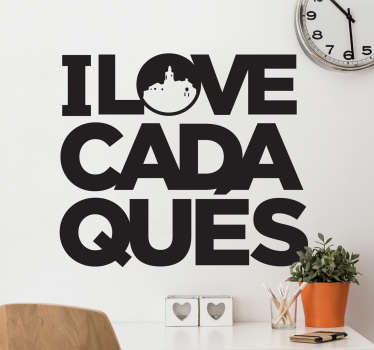 Vinilo I love Cadaqués - TenVinilo
