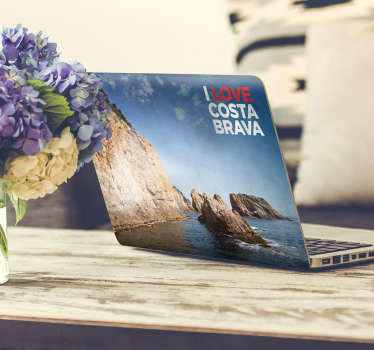 Vinilo para portatil Costa Brava - TenVinilo