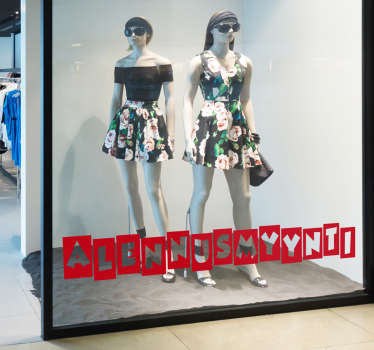 Alennusmyynti Seinätarra - Tenstickers