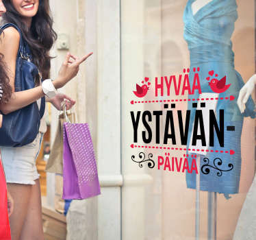 Ystävänpäivä Koristetarra - Tenstickers