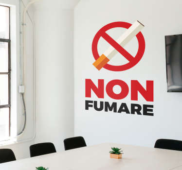 Adesivo non fumare - TenStickers