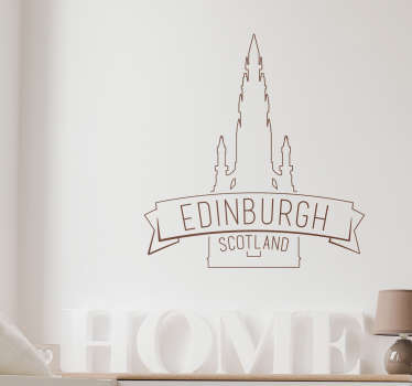 Adesivo decorativo cattedrale Edimburgo - TenStickers
