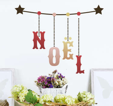 Autocollant noel guirlande - TenStickers