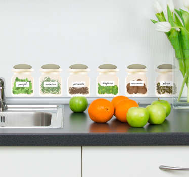 Vinilo plantas aromáticas - TenVinilo