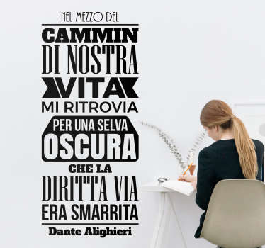 Adesivo cammin di nostra vita - TenStickers