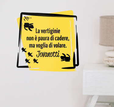 Adesivo la vertiginie Jovanotti - TenStickers