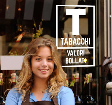 Adesivo segno del tabacchi - TenStickers