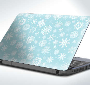 Snowflake Motif laptop skin - TenStickers
