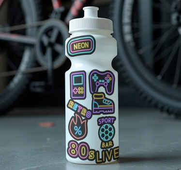 Sticker vélo ensemble néon - TenStickers