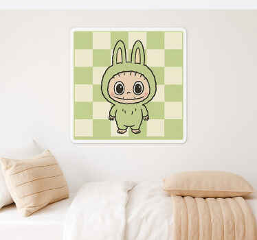 Monsterpop in canvas muursticker kinderkamer - TenStickers