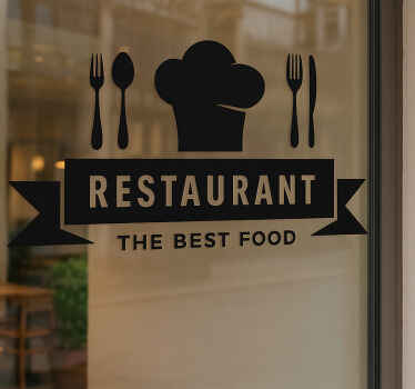 The best food restaurant sticker - TenStickers