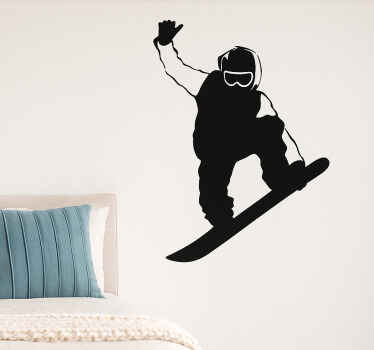Snowboardos farokfogás extrém sport matrica - TenStickers