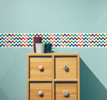 Farverigt kantbånd sticker - TenStickers