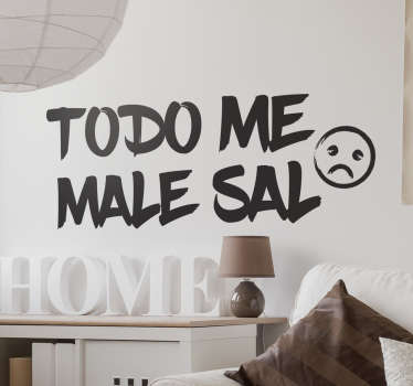 Vinilo decorativo male sal - TenVinilo