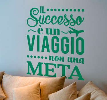Adesivo frase motivazionale successo - TenStickers
