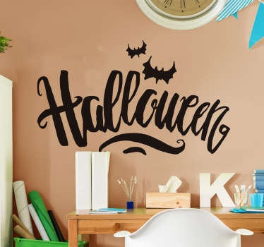 Halloween bokstaver terror halloween dekal - Tenstickers