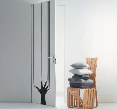 Silhueta drevesne veje nalepka za vrata - TenStickers