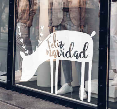 Vinilo Navidad Reno - TenVinilo