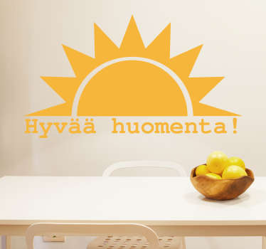 Sisustustarra Hyvää huomenta - Tenstickers