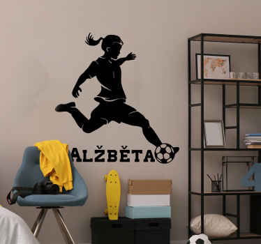 Personalizovatelné fotbalové nálepky na zeď - TenStickers