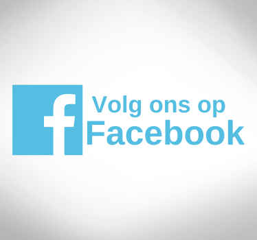 Sticker volg ons op Facebook - TenStickers