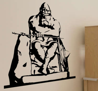 Holgar danske silhuet wallsticker - TenStickers