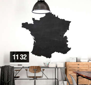 Vinilo pizarra silueta Francia - TenVinilo