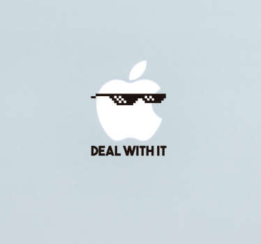 Naklejka na Macbooka Deal with it - TenStickers