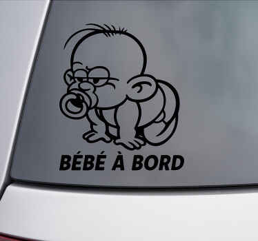 Autocollant bébé à bord en colère traditionnel - TenStickers