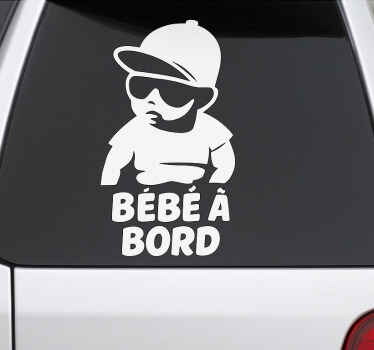 Autocollant bébé à bord cool - TenStickers