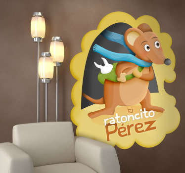 Vinilo infantil ratoncito Pérez texto - TenVinilo