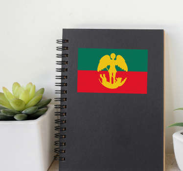 Sticker vlag van Brussel - TenStickers