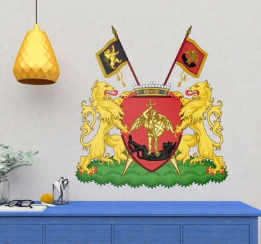 Sticker wapen van Brussel - TenStickers