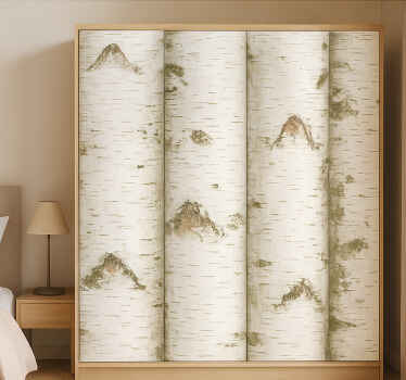 αυτοκόλλητο έπιπλα σχέδια λευκών δέντρων - TenStickers