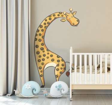 儿童长颈鹿墙贴 - TenStickers