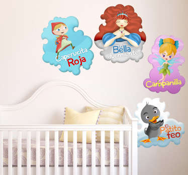 Colección infantil pegatinas cuatro cuentos - TenVinilo