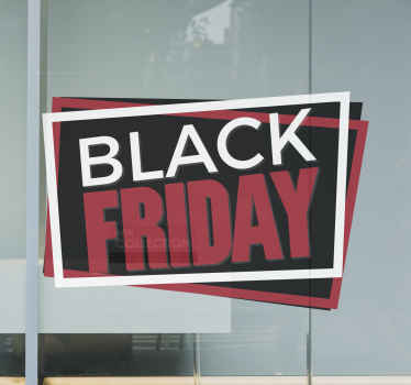 Raamsticker etalage Black Friday - TenStickers