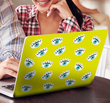 Laptop Aufkleber Augen - TenStickers