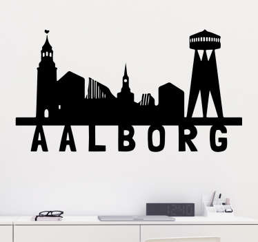Vinilo skyline Aalborg wall sticker - TenStickers