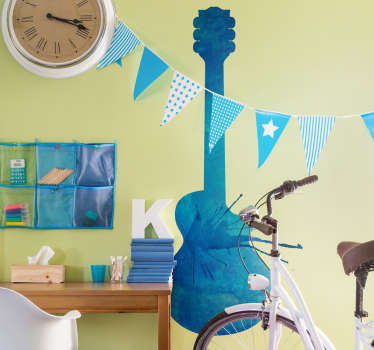 Guitar Splash Artwork wall sticker - TenStickers